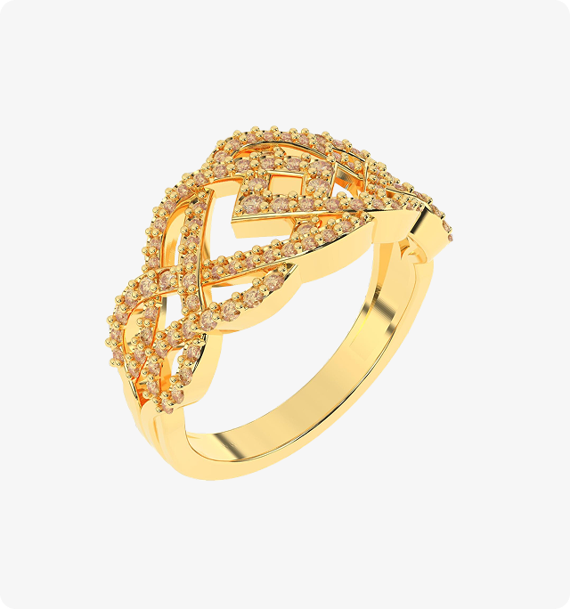 Color Crown Halo Ring