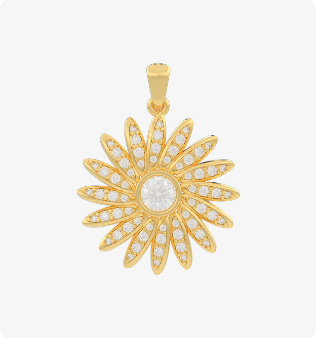 Radiant Sunburst Pendant